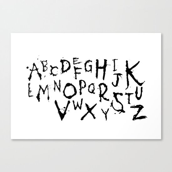 Alphabet #1 Canvas Print