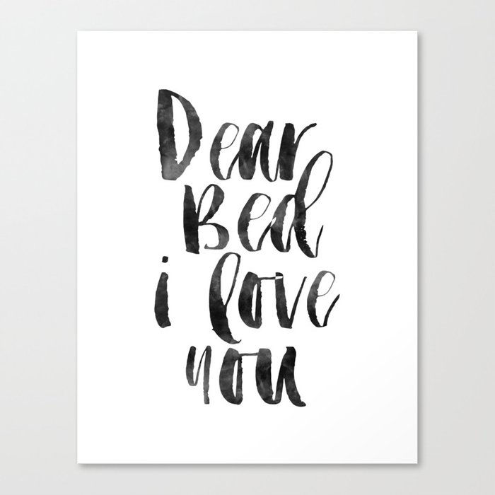Printable Wall Art Dear Bed I Love You Funny Poster Bedroom Sign