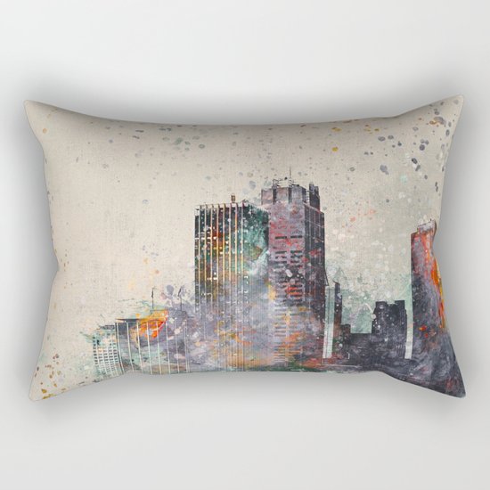 Crazy City Rectangular Pillow