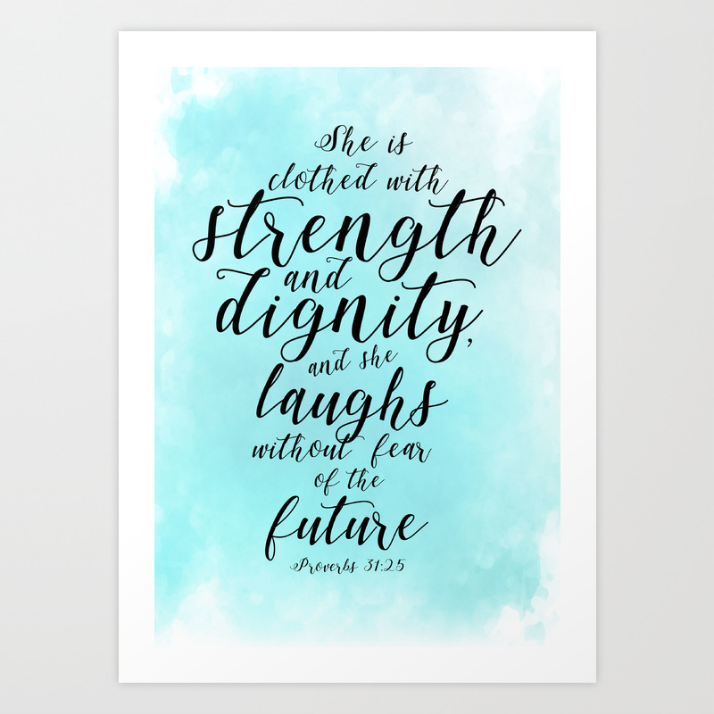 bible verse she laughs without fear of the future