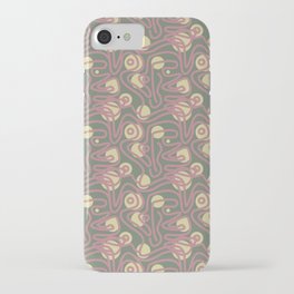 Squiggles and Suns- Green iPhone Case