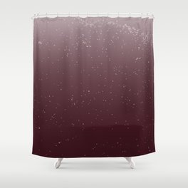 Ombre - Merlot with Stars Shower Curtain