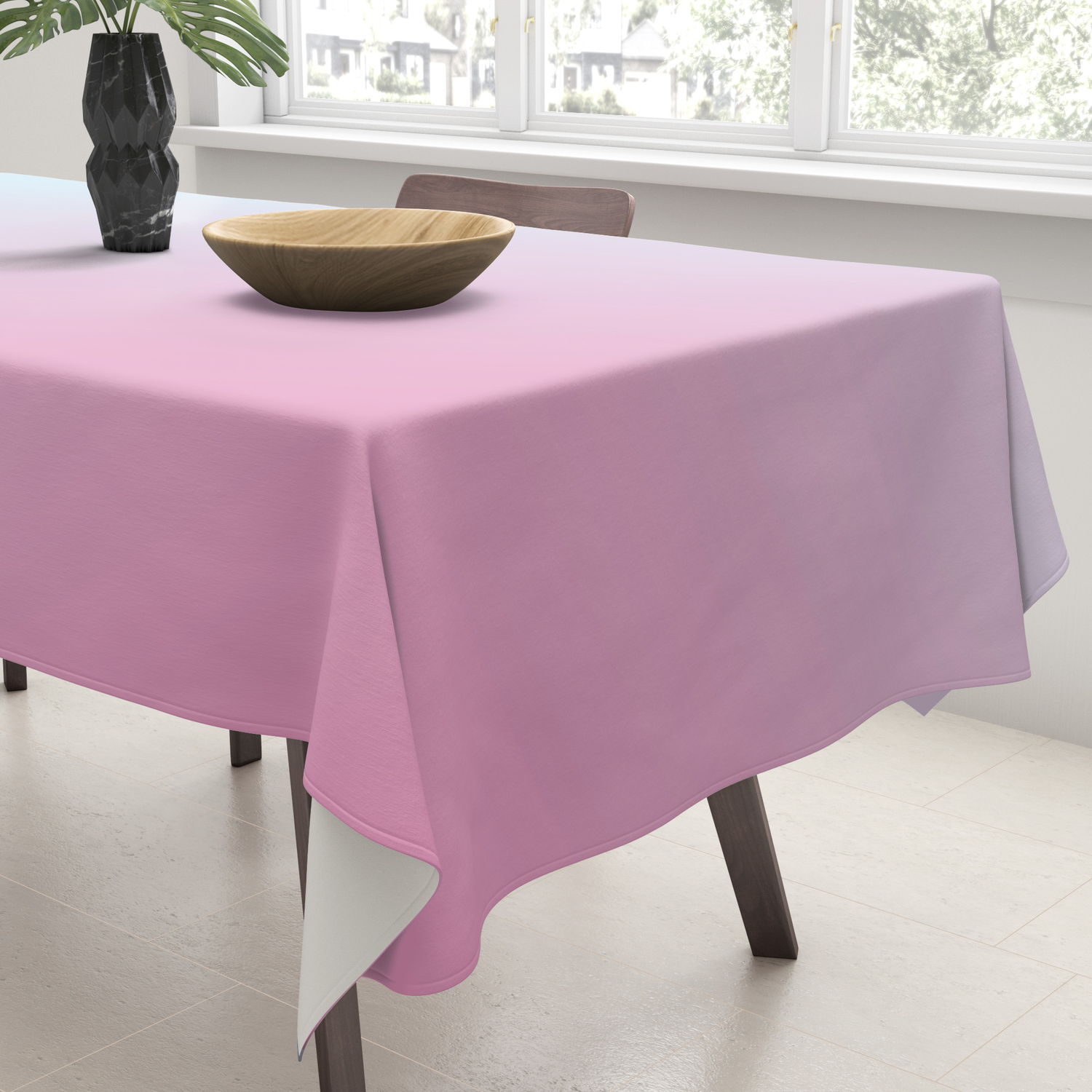 Pastel Light Cyan Blue and Light Pink Gradient Ombré Tablecloth by  gsallicat | Society6