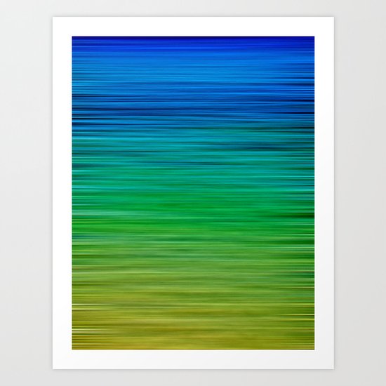 SEA BLUES Art Print