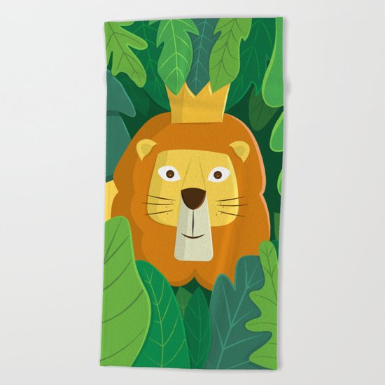 King of the Jungle Beach Towel
