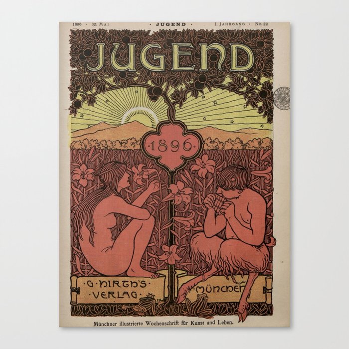 Vintage poster - Jugend Magazine Canvas Print