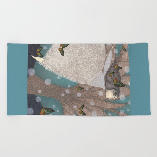 Finding Winter Beach Towel