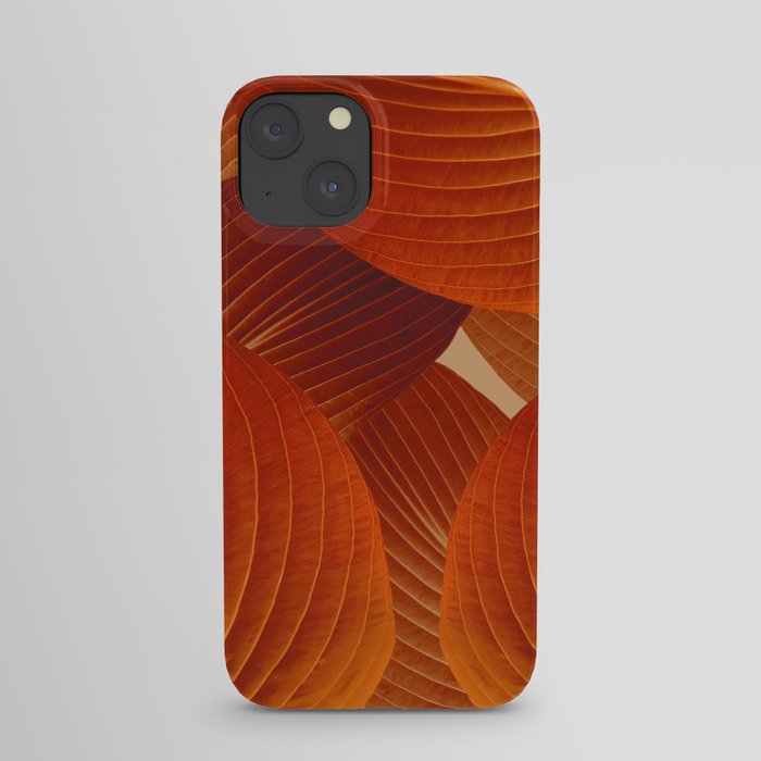 Leaves in Terracotta Color #decor #society6 #buyart iPhone Case