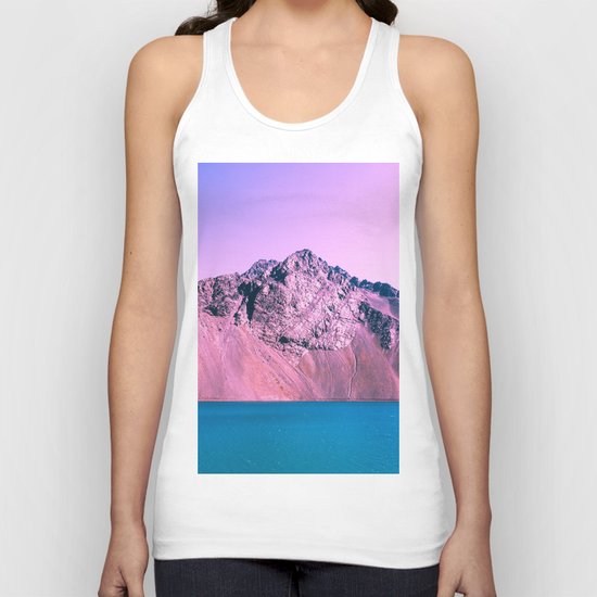 Pastel mountains Unisex Tank Top