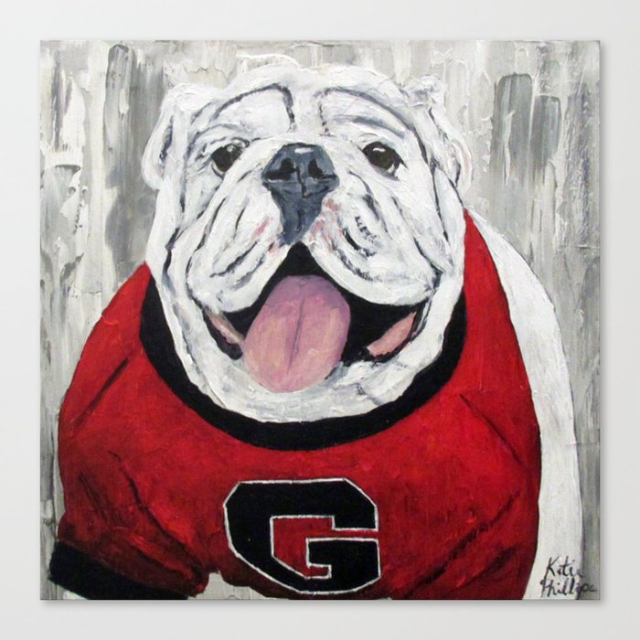 UGA Bulldog Canvas Print