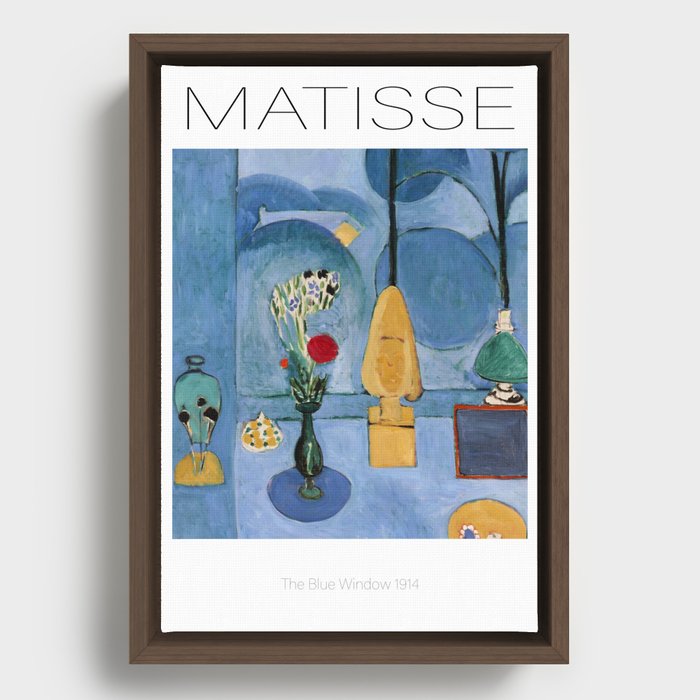 Henri Matisse The Blue Window Framed Canvas