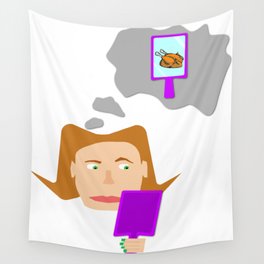 Lady Chicken Wall Tapestry