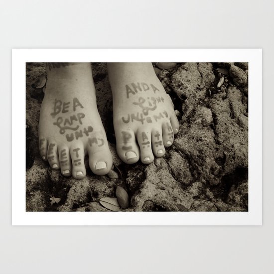 Be A Lamp Unto My Feet, and A Light Unto My Path. Art Print