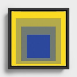 Homage to the Square Framed Canvas