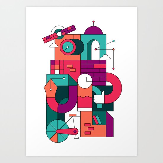 Time Machine Art Print