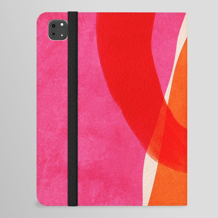 relations IV - pink shapes minimal painting iPad Folio Case