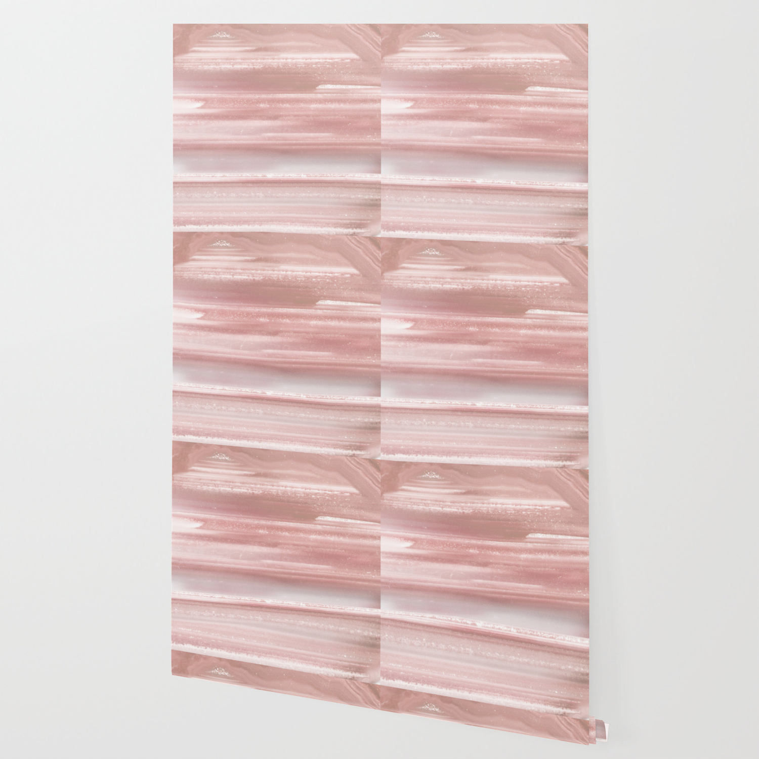 Geode Crystal Rose Gold Pink Wallpaper By Naturemagick Society6