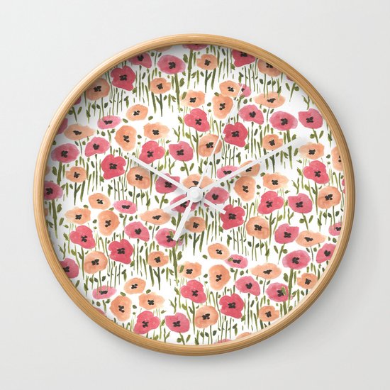 Garden Print Wall Clock