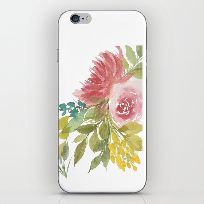 Pink florals  iPhone Skin