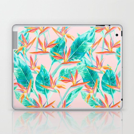 Birds of Paradise Blush Laptop & iPad Skin