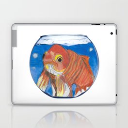 Gertrude the Goldfish in a Fishbowl  Laptop Skin