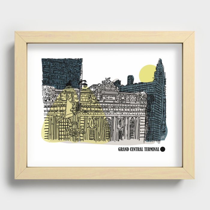 Grand Central Terminal NYC Recessed Framed Print