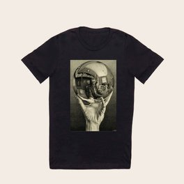 Hand Sphere Escher (Reproduction) T Shirt