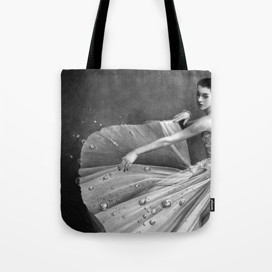 White Morning - graphite pencil drawing Tote Bag