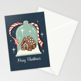 Gingerbread Village Stationery Card