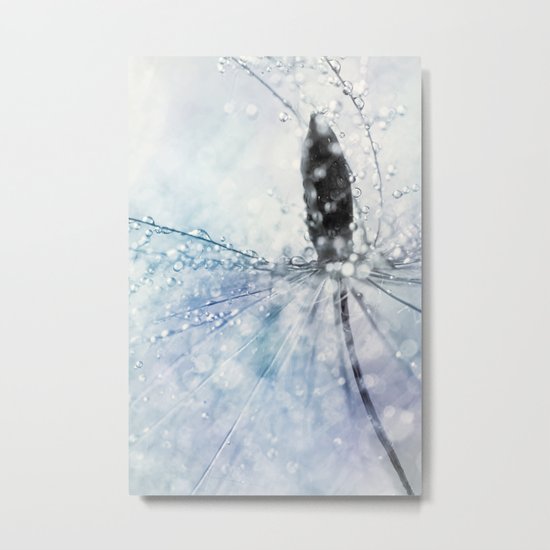 Fairy Baby Blue Metal Print