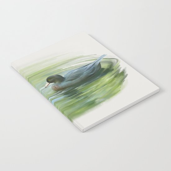 Blue Ducks in pond Notebook