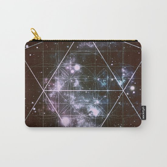 Galaxy Sacred Geometry dark Carry-All Pouch