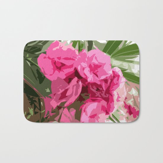 Summer oleander Bath Mat