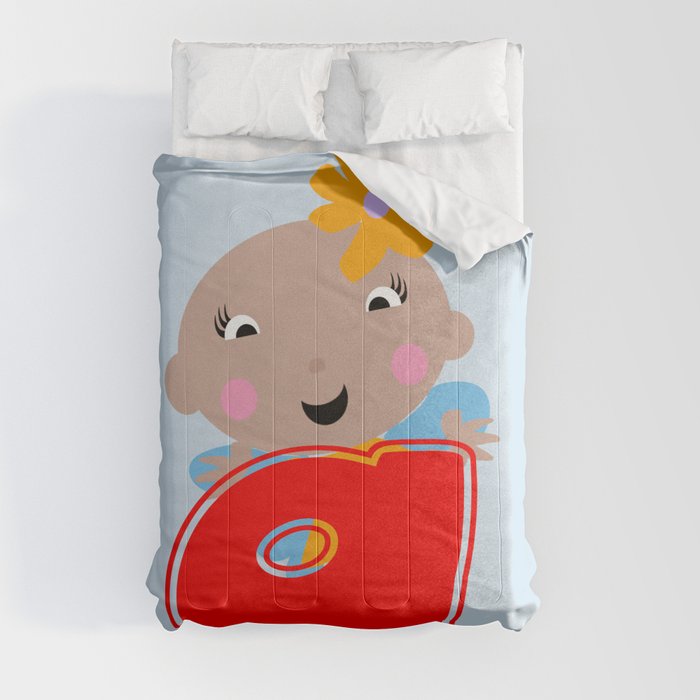 Ananda The Fairy Baby - Monogram Comforter