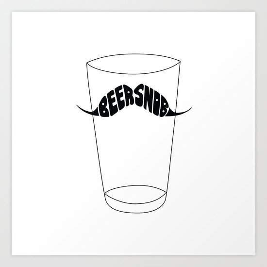 Beer Snob Art Print