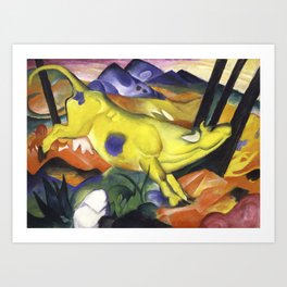 Franz Marc The Yellow Cow Art Print