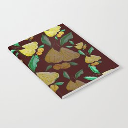 Pears and apricots pattern  Notebook