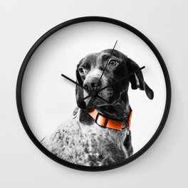Dog Color Desolation Wall Clock