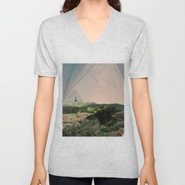 Sky Camping V Neck T Shirt