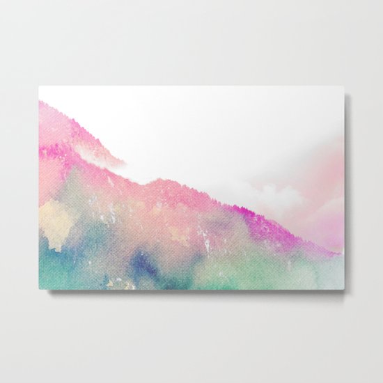 The Mountain of Happy #society6 #buyart #decor Metal Print