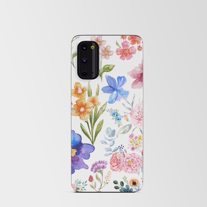 watercolor floral pattern Android Card Case