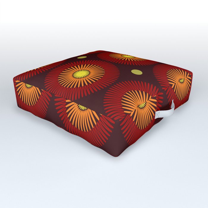70's pattern Outdoor Floor Cushion