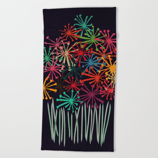 Flower Bouquet Beach Towel