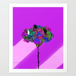 Spectral Flower Art Print