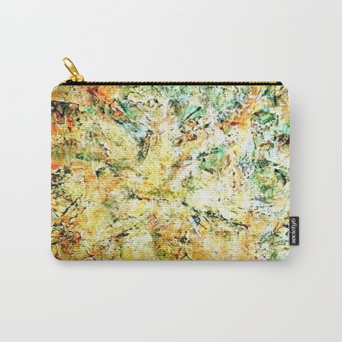 Acrylic textured painting by Annette Carry-All Pouch