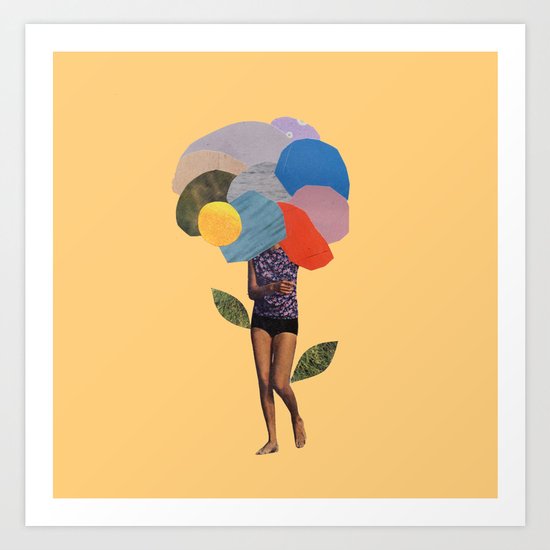 i dream of you amid the flowers Art Print