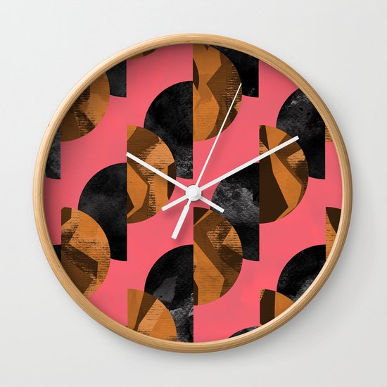 gold,black Wall Clock