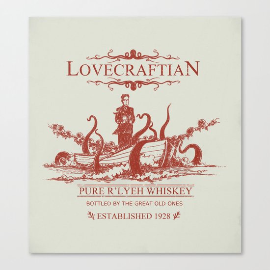 Lovecraftian Whiskey Canvas Print