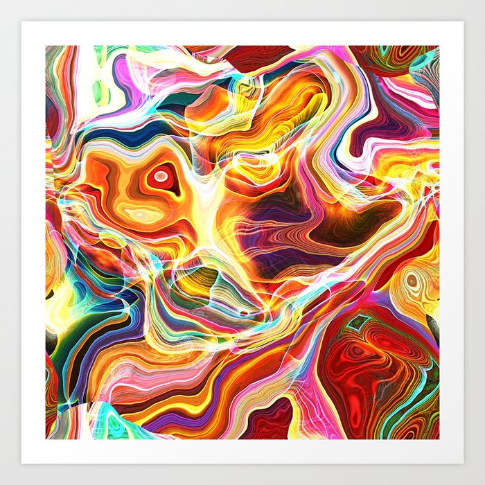 Abstract Glow Art Print
