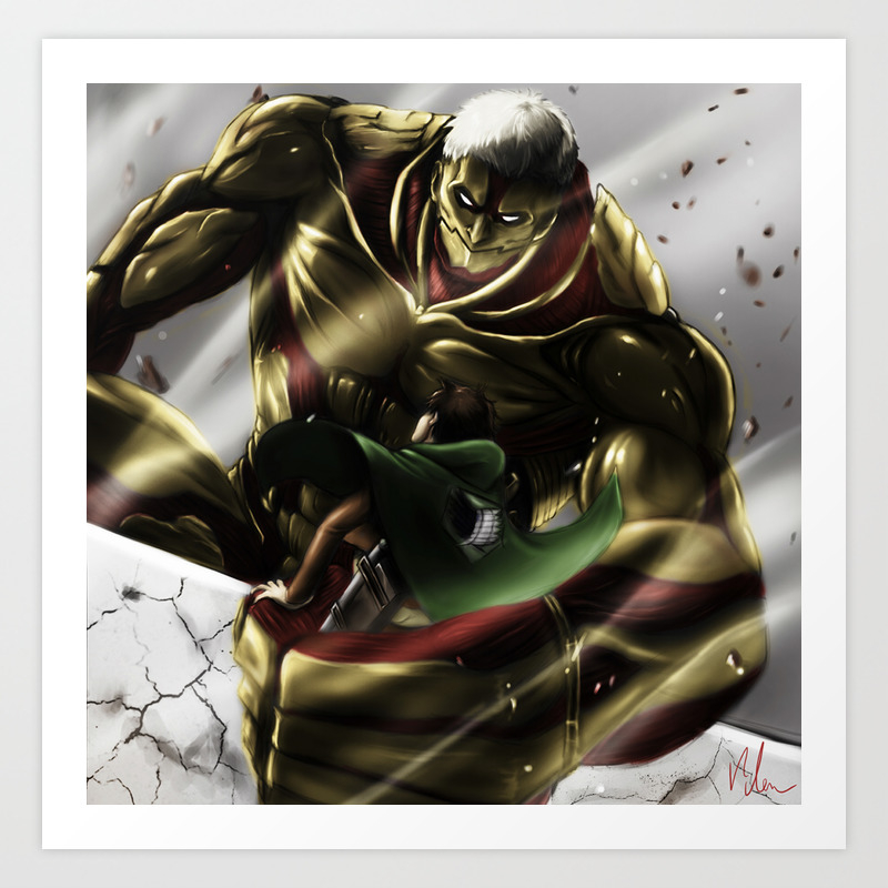 Armored Titan Art Print By Vilen Society6